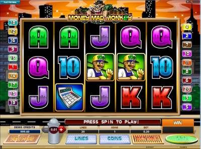 Money Mad Monkey Free Slots Machine