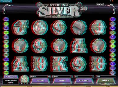 Slot Sterling Silver 3D